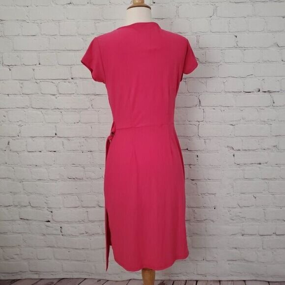 INC International Concepts PINK PEACOCK Wrap Dress sz S NWT - Picture 4 of 6